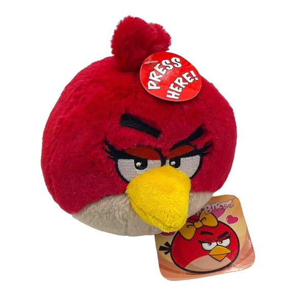 Angry Birds Luke Skywalker Yellow Chuck Matilda Red Girl Bird Lot Of 4 Plush Toy - Picture 9 of 15